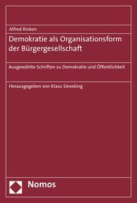 Produktbild: Demokratie als Organisationsform der B&uuml;rgergesellschaft