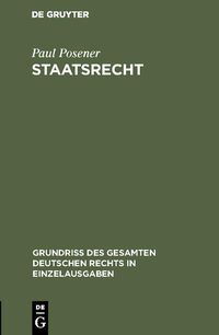Produktbild: Staatsrecht