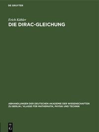 Produktbild: Die Dirac-Gleichung