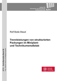 Produktbild: Trennleistungen von strukturierten Packungen im Miniplant- und Technikumsma&szlig;stab