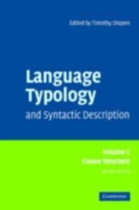 Produktbild: Language Typology and Syntactic Description: Volume 1, Clause Structure