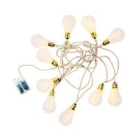 Bild vom Artikel BUTLERS BULB LIGHTS LED-Lichterkette 10 Lichter mit Naturseil & USB-Batteriefach vom Autor 