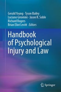 Produktbild: Handbook of Psychological Injury and Law