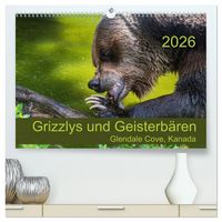 Produktbild: Grizzlys und Geisterb&auml;ren - Glendale Cove, Kanada (hochwertiger Premium Wandkalender 2026 DIN A2 quer), Kunstdruck in Hochglanz