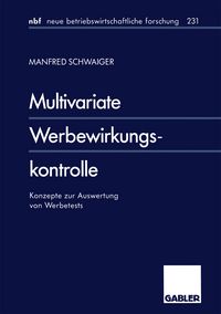 Produktbild: Multivariate Werbewirkungskontrolle