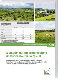 Produktbild: Methodik der Eingriffsregelung im bundesweiten Vergleich