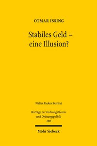 Produktbild: Stabiles Geld - eine Illusion?
