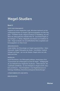 Produktbild: Hegel-Studien Band 2