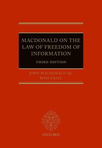 Produktbild: Macdonald on the Law of Freedom of Information