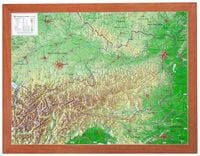 Produktbild: Relief &Ouml;sterreich 1:1,6 MIO mit Holzrahmen