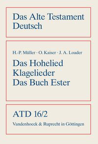 Produktbild: Das Hohe Lied, Klagelieder, Das Buch Ester