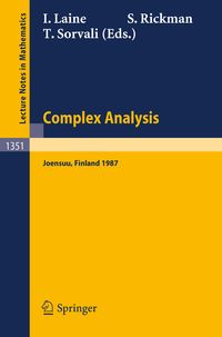 Produktbild: Complex Analysis Joensuu 1987
