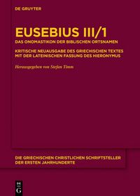Produktbild: Das Onomastikon der biblischen Ortsnamen