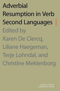 Produktbild: Adverbial Resumption in Verb Second Languages