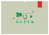 Produktbild: Zitate und Spr&uuml;che In Sachen GL&Uuml;CK (Wandkalender 2026 DIN A3 quer), CALVENDO Monatskalender