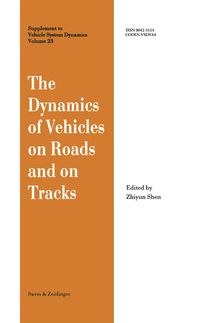 Produktbild: The Dynamics of Vehicles on Roads and on Tracks