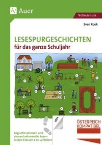 Produktbild: Lesespurgeschichten f&uuml;r das ganze Schuljahr