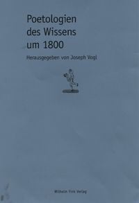 Produktbild: Poetologien des Wissens um 1800