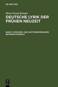 Produktbild: Epochen- und Gattungsprobleme. Reformationszeit