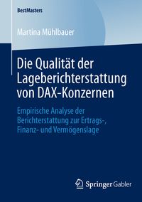 Produktbild: Die Qualit&auml;t der Lageberichterstattung von DAX-Konzernen