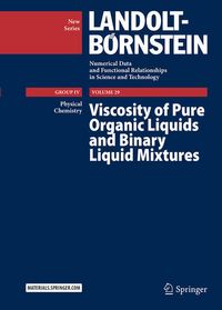 Produktbild: Viscosity of Pure Organic Liquids and Binary Liquid Mixtures
