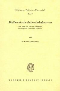 Produktbild: Die Demokratie als Gesellschaftssystem.