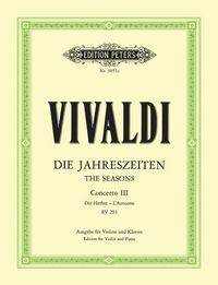 Produktbild: Die Jahreszeiten: Konzert f&uuml;r Violine, Streicher und Basso continuo F-dur op. 8 Nr. 3 RV 293 "Der Herbst"