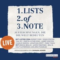 Produktbild: Lists of note – live
