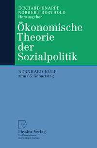 Produktbild: &Ouml;konomische Theorie der Sozialpolitik