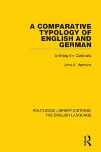 Produktbild: A Comparative Typology of English and German