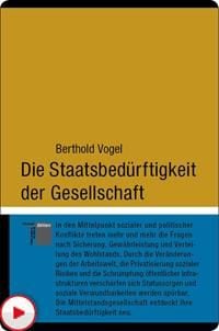 Produktbild: Die Staatsbed&uuml;rftigkeit der Gesellschaft