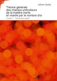 Produktbild: Theorie generale des champs