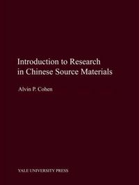 Produktbild: Introduction to Research in Chinese Source Materials