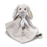 Produktbild: Steiff 242250 - Soft Cuddly Friends My first Steiff Hoppie Hase, Schmusetuch, Fingerpuppe, hellgrau, 26 cm