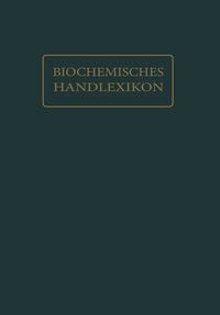 Produktbild: Biochemisches Handlexikon