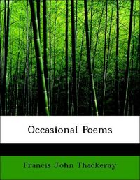 Produktbild: Thackeray, F: Occasional Poems