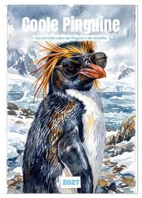 Produktbild: Coole Pinguine (Wandkalender 2027 DIN A2 hoch), CALVENDO Monatskalender