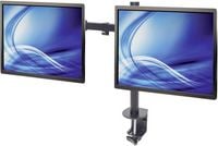 Produktbild: Manhattan Monitor-Tischhalterung 461528 2 Display(s) 33,0 cm (13") - 81,3 cm (32") Schwarz H&ouml;henverstellbar, Neigbar, Schwenkbar