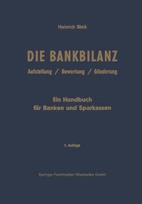Produktbild: Die Bankbilanz