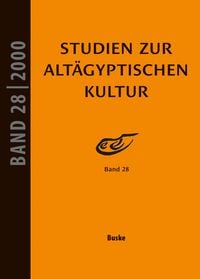 Produktbild: Studien zur Alt&auml;gyptischen Kultur Band 28