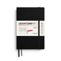 Produktbild: Wochenplaner Paperback (B6+) 2027, Schwarz, Deutsch