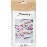 Produktbild: Creativ Company DIY Sets Beads Mini Kreativ Set Schmuck, Elastisches Armband und Ring, Kreativ Box