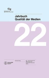 Produktbild: Jahrbuch Qualit&auml;t der Medien 2022