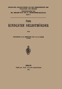 Produktbild: &Uuml;ber Kindliche Selbstm&ouml;rder