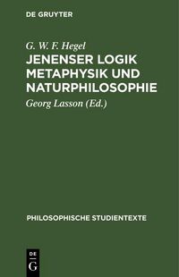 Produktbild: Jenenser Logik Metaphysik und Naturphilosophie