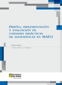 Produktbild: Dise&ntilde;o, implementaci&oacute;n y evaluaci&oacute;n de unidades did&aacute;cticas de matem&aacute;ticas en MAD 2
