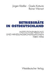 Produktbild: Betriebsr&auml;te in Ostdeutschland