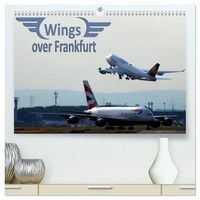 Produktbild: Wings over Frankfurt (UK Edition) (High Quality Premium Wall Calendar 2026 DIN A2 landscape),CALVENDO 12 Month Wall Calendar