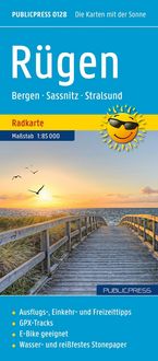 Produktbild: R&uuml;gen, Radkarte 1:85.000, Publicpress