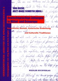 Produktbild: Deutschsprachige Zeitungen in Mittel- und Osteuropa